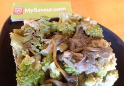 Chou romanesco aux chanterelles - Carine R.