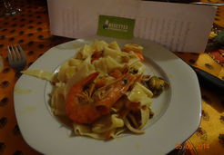 Tagliatelles in casa ai frutti di mare - Coralie D.