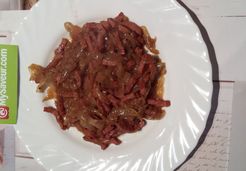 Fricassée d'oignons au bacon - Claire D.