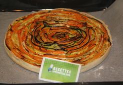 Tarte fleur courgette carotte - Amandine W.