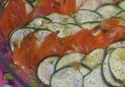 Tian courgettes tomates mozzarella - Severine H.