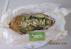 Papillote de poulet aux courgettes et au chèvre - YANNICK V.