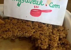 Crumble gourmand aux pommes  - Elodie P.