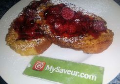 Pain perdu brioché à la framboise  - Catalina L.