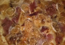 Pizza jambon Jeca, chêvre et miel - Frederique V.