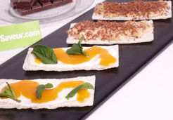 Tartines gourmandes chocolat banane et menthe abricot - NATURENVIE