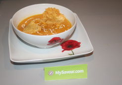 Velouté de butternut et tuiles au guyère - Christele G.