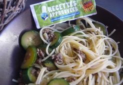 Spaghetti au boeuf caramélisé et aux courgettes  - Alexandra A.