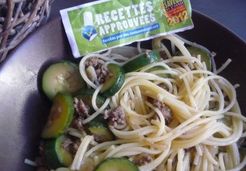 Spaghetti au boeuf caramélisé et aux courgettes  - Alexandra A.