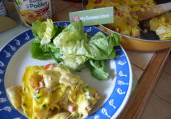 Omelette aux raviolis - Sandrine H.