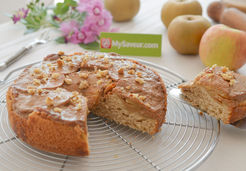 Gâteau renversé aux pommes caramélisées et confiture de lait - Raff'Olé