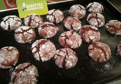 Chocolate crinkles/craquelés chocolat avec thermomix - Julie K.