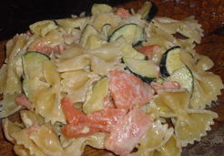 Farfalles saumon et courgette - Jessica P.