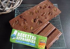 Tablettes de chocolat maison au rhum et raisins  - Alexandra A.