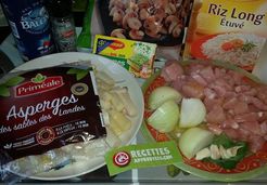 Risotto asperges, poulet & champignons (Au Cookéo)  - CELINE K.