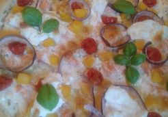 Pizza blanche Saumon-mangue-ricotta - Picaline L.