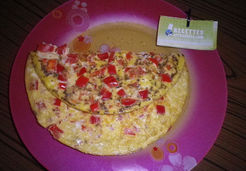 Omelette au poivron - Laure G.