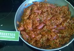 Riz aux p'tites chipolatas - Myriam S.