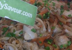 Nouilles de riz sautées au poulet - Catalina L.