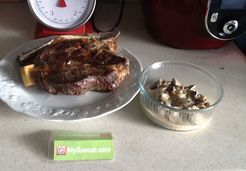 Côtes de boeuf sauce aux champignons - Veronique C.