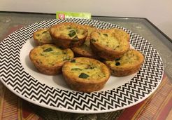 Mini-clafoutis aux courgettes et à l'emmental - Najwa N.