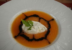 Soupe de melon froide - Marie E.