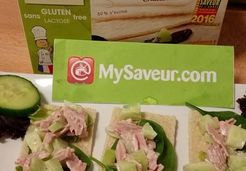 Tartines légères au jambon - Mélanie T.