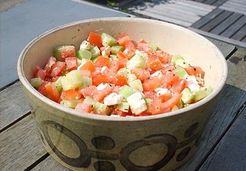 Salade tomate, concombre et feta  - Christine L.