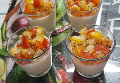 Panna cotta parmesan, trio de tomates - VANESSA V.