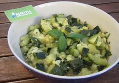 Salade de courgettes, vinaigrette citron basilic - Natacha G.