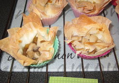 Paniers filo confit d'oignons et boudin blanc - Natacha G.