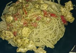 Poulet et spaghettis, sauce pesto - Emilie S.