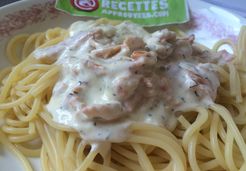 Spaghettis au saumon fumé - Adeline A.