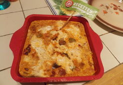 Gratin ratatouille chorizo chèvre - Marie T.