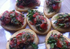 Tartare de légumes sur sablé parmesan  - Murielle C.