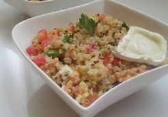 Salade de quinoa saumon et chèvre - Stephanie C.