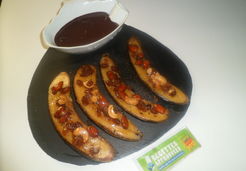 Bananes rotie  sauce chocolat  - Anne-sophie P.