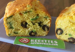 Cake au poivron vert et olives noires - Gwladys G.