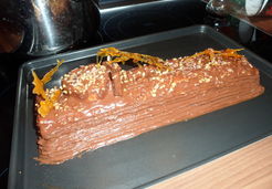 Bûche au chocolat caramel beurre salé - Lynda T.