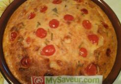 Clafoutis tomate feta et romarin - Marie T.