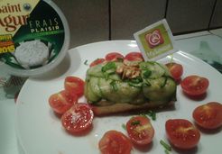 Saint-Agur Frais Plaisir & courgettes en tartine - Isabelle K.