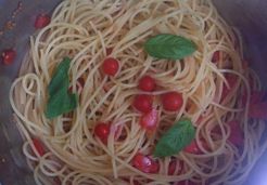 Palette de tomates avec spaghetti - Coralie D.