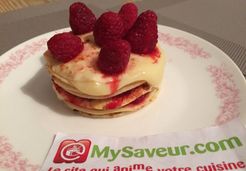 Gâteau de crêpes framboises chocolat  - Adeline A.