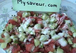 Salade de concombre et tomates  - Blandine L.