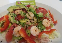 Salade avocat thon et pamplemousse - Isabelle K.