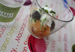 Verrine tomate orange avocat - Marina S.