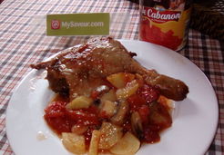 Cuisses de canard avec dés de tomates - Annick L.