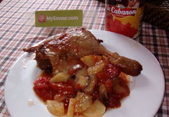 Cuisses de canard avec dés de tomates - Annick L.