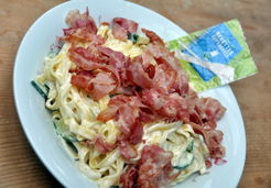 Tagliatelles à la courgette et pancetta - Christine L.