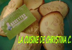 tuiles aux amandes ( environ 25 ) - Christiane C.